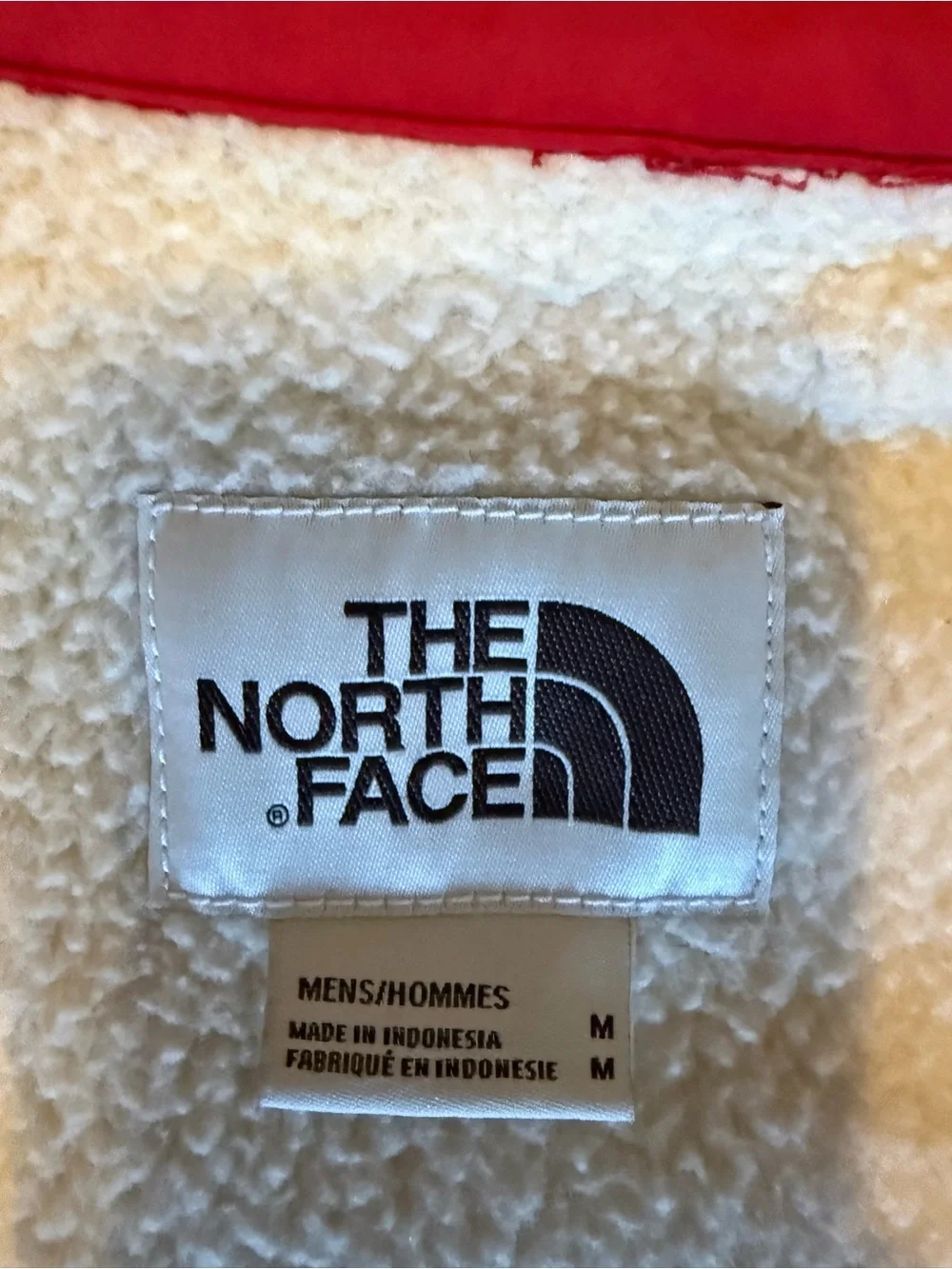 The North Face Red Plaid Long-Sleeve Fleece lined Button-Down shirt